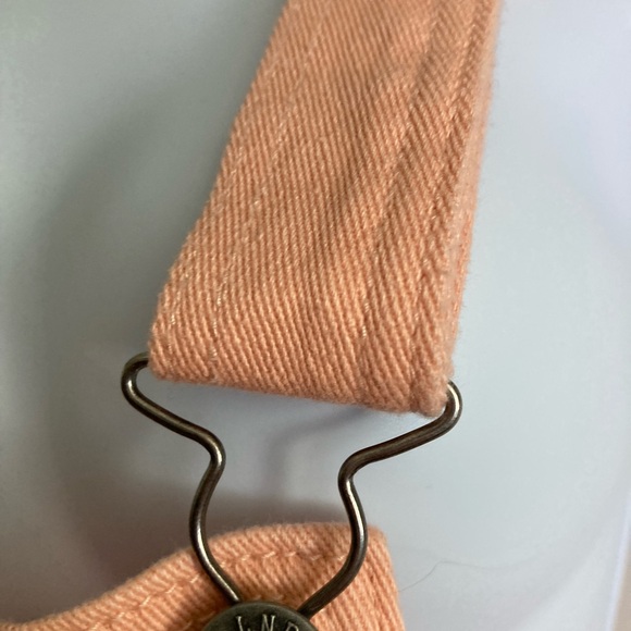 Liquor N Poker Peach Pink Shortalls Short Overalls, Sz 10 - Picture 8 of 10